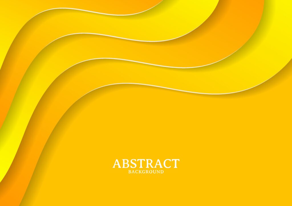 Abstract modern yellow papercut background concept Free Vector and Free SVG