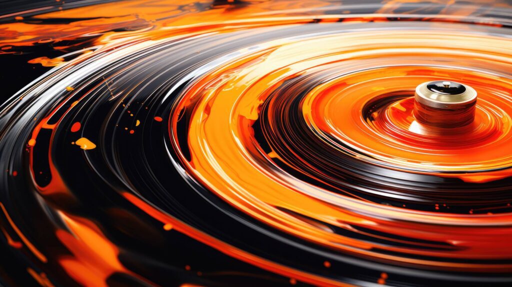 Abstract Music Vinyl Spinning Stock Free