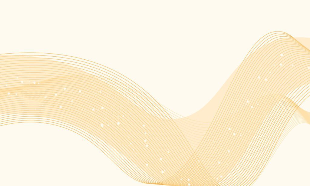 Abstract orange lines wave background. Free Vector