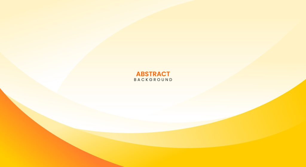 Abstract orange wave banner template design background Free Vector and Free SVG