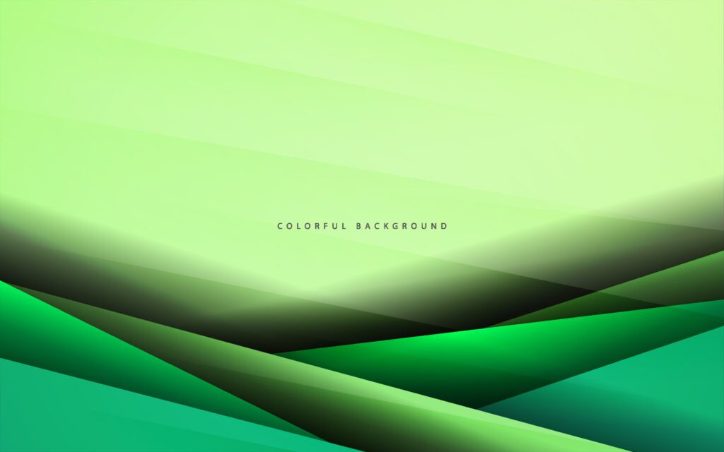 Abstract overlap layer green contrast background Free Vector