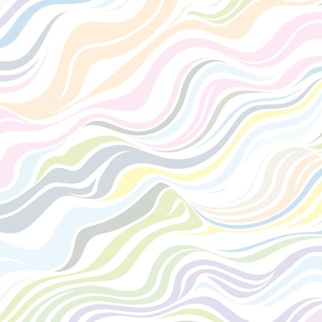 abstract pastel wavy line design background Free Vector