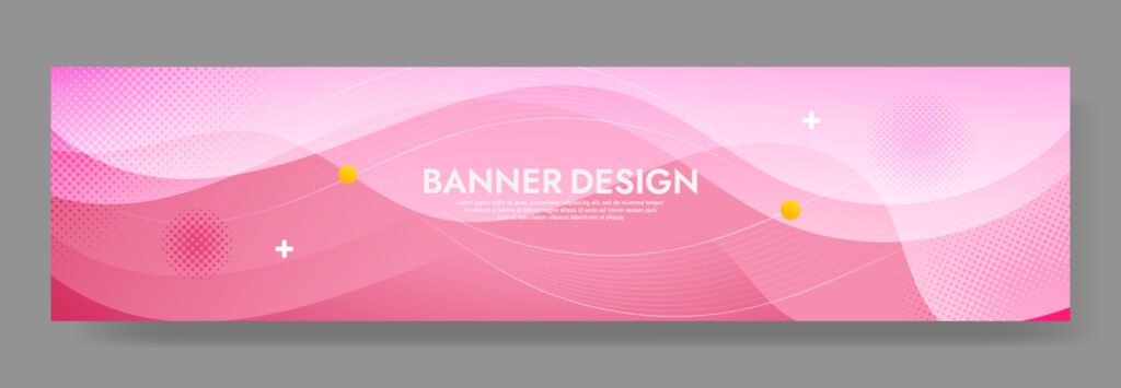 Abstract Pink Fluid Wave Banner Template Free Vector