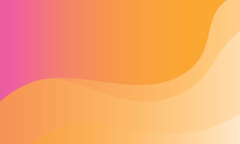 Abstract pink yellow and white gradient wave background. Free Vector