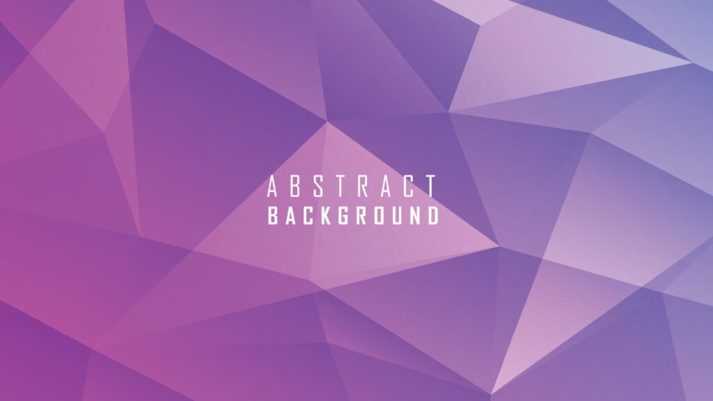 Abstract polygon effect on blue purple gradient background Free Vector