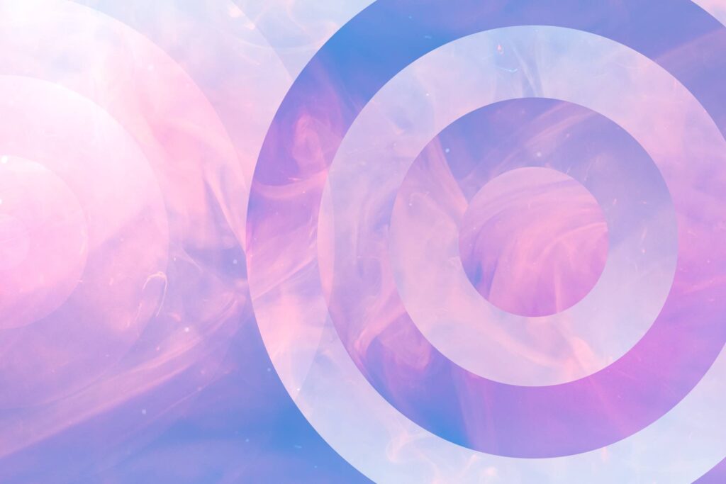 Abstract Purple Ink Circles Free Photo