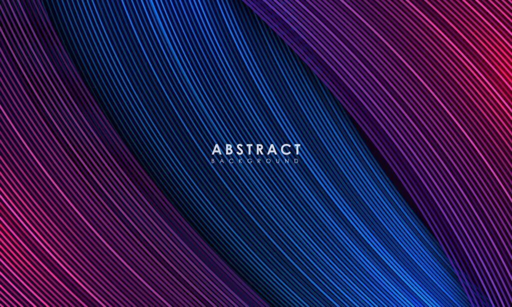 abstract purple line background, modern landing page concept, vector. Free Vector