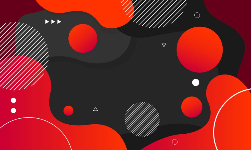 Abstract red fluid shape modern background. Vector illustration Free Vector and Free SVG