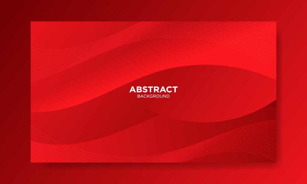 Abstract Red Fluid Wave Background Free Vector