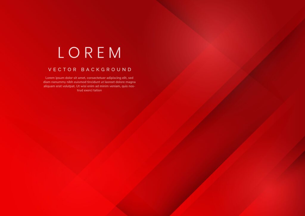 Abstract red gradient geometric diagonal background. Free Vector