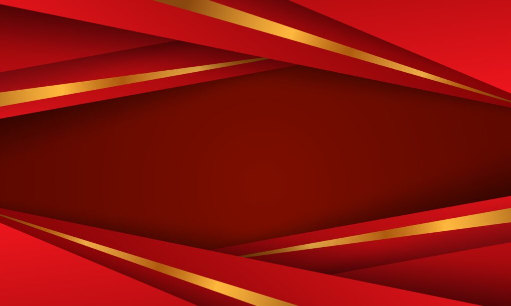 Abstract Red Luxury Papercut Background Free Vector