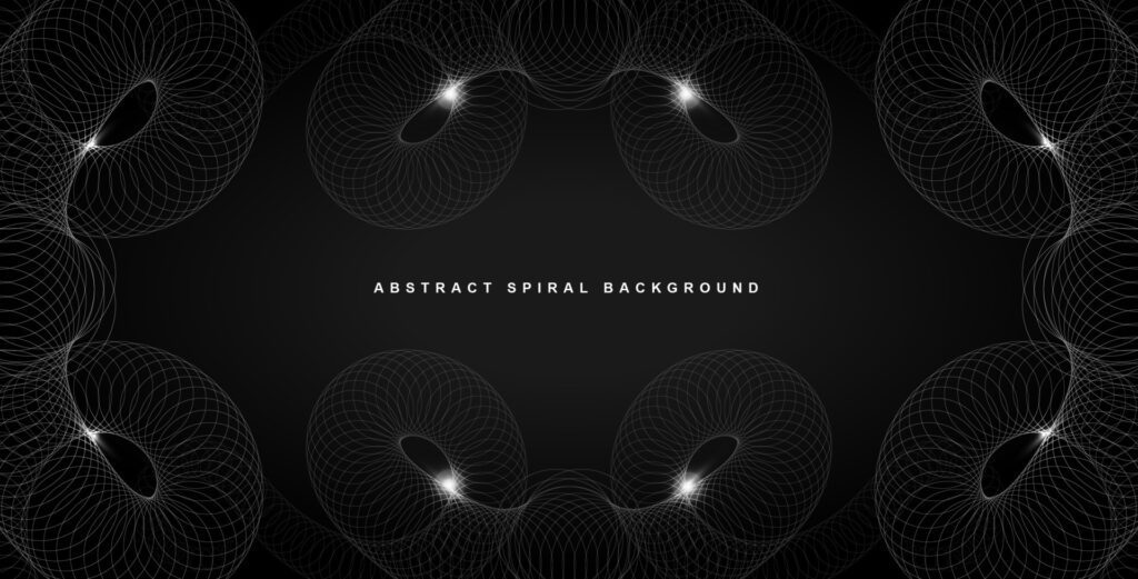 abstract spiral background design Free Vector