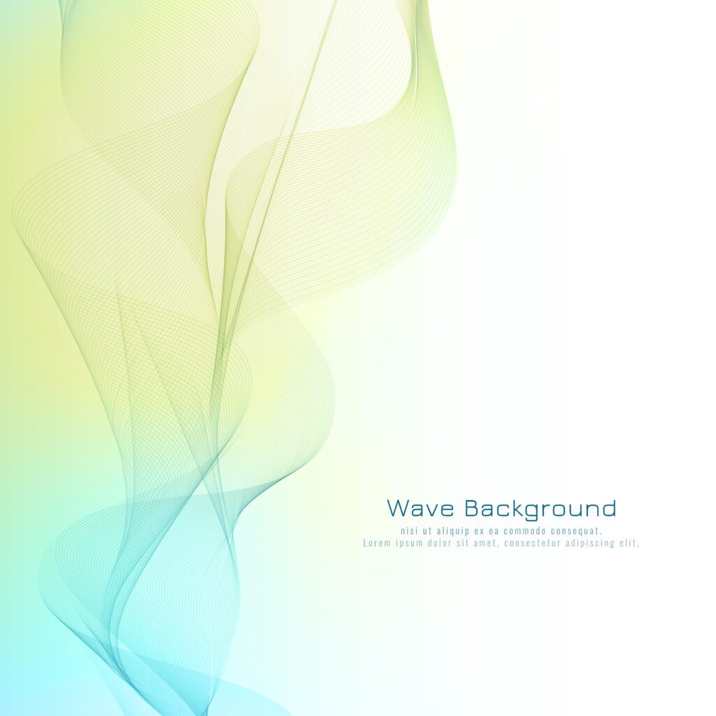 Abstract stylish blue wave design background Free Vector