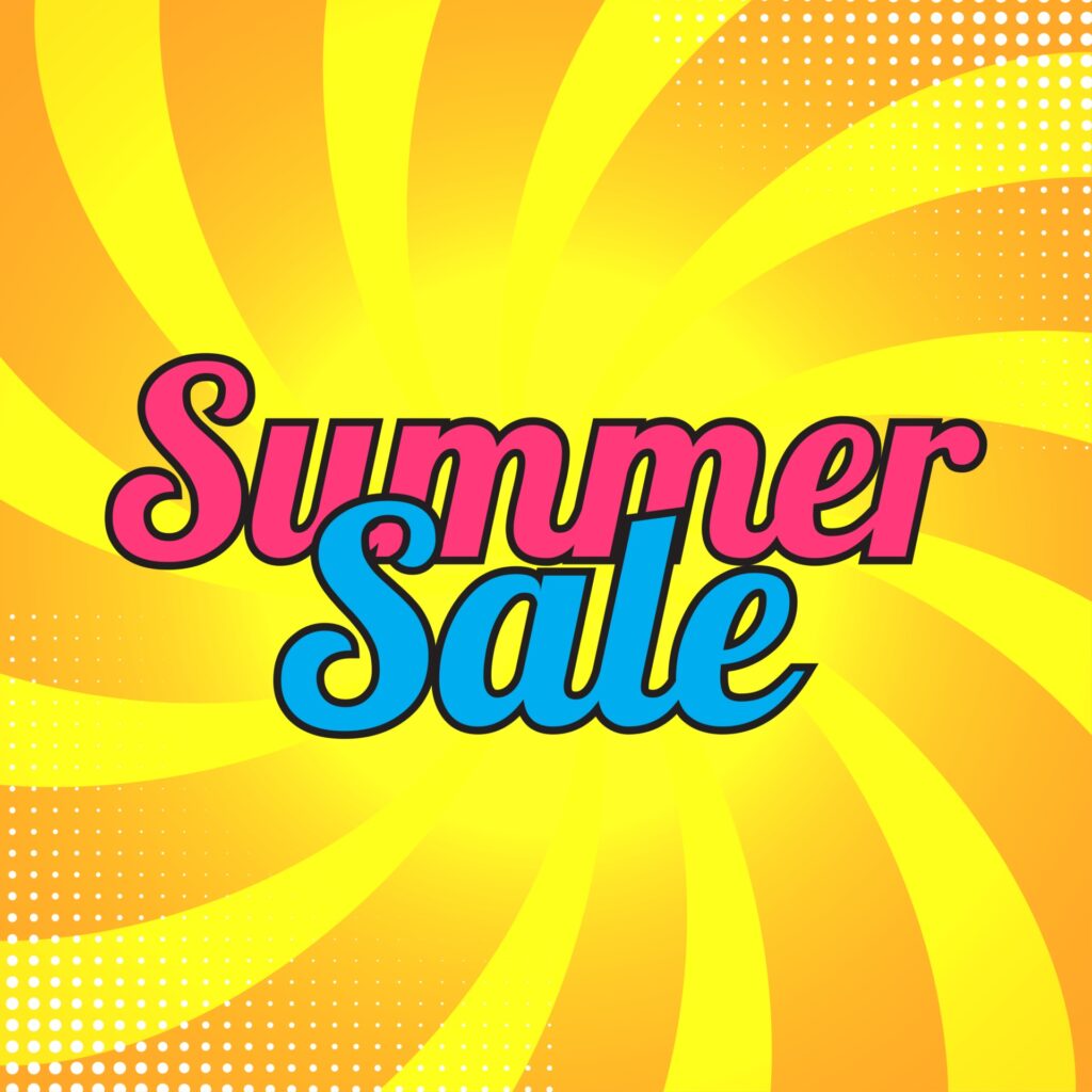 Abstract Summer Sale Background Free Vector