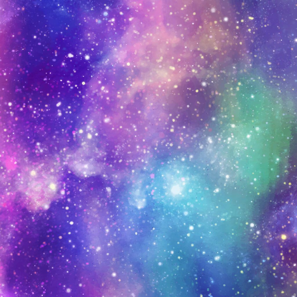 Abstract watercolor galaxy sky background. Watercolor texture for design Free Vector