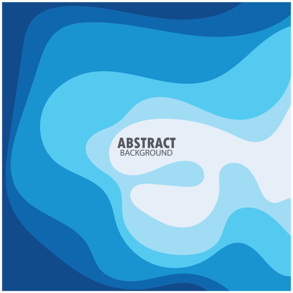 ABSTRACT WAVE BACKGROUND DESIGN WITH BLUE COMBINATION VECTOR Free Vector