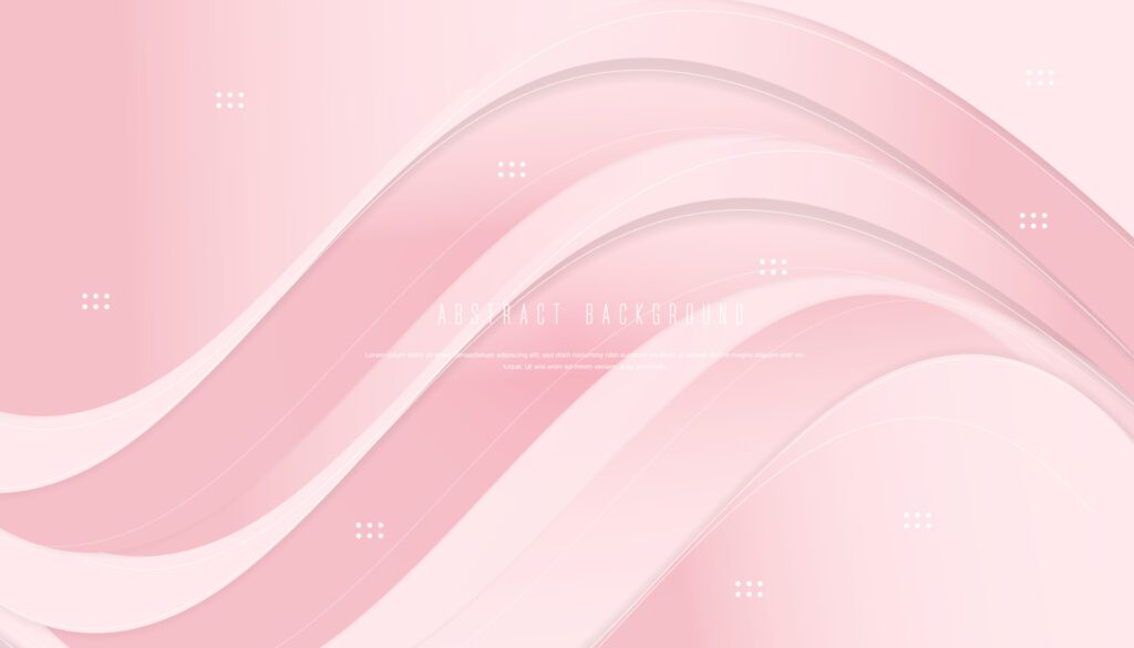 abstract wave background with soft pink color template Free Vector