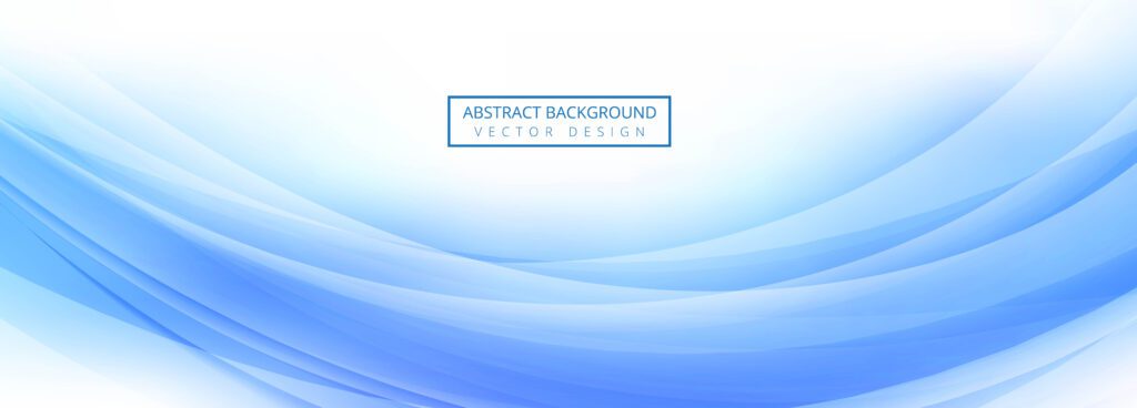 Abstract wave banner template design Free Vector