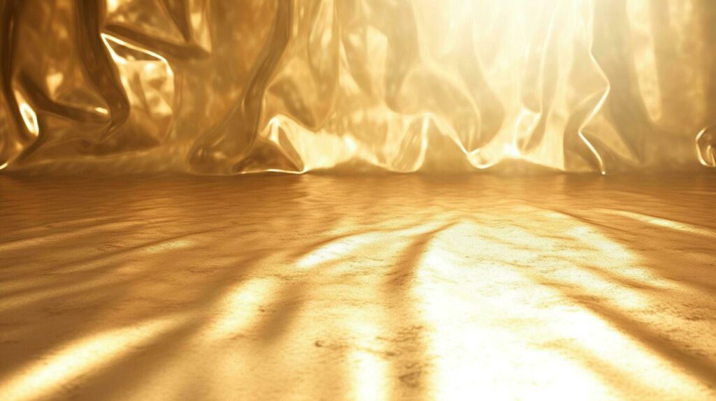 Abstract wave Golden light wallpaper illustration design background Stock Free