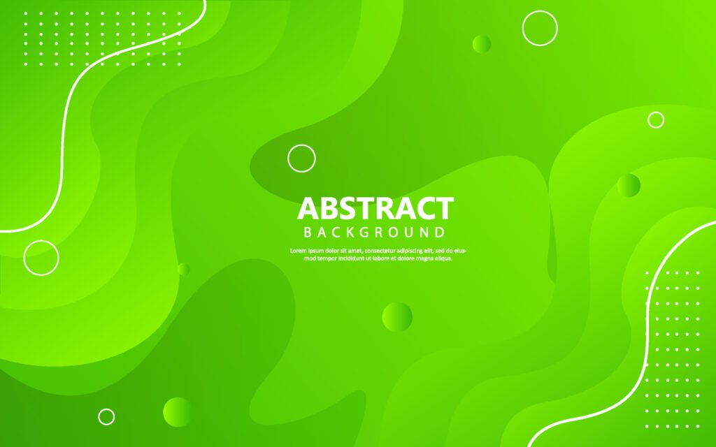 Abstract wave shape green background Free Vector