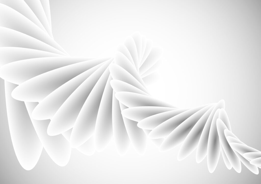 Abstract White Spiral Design Background Free Vector