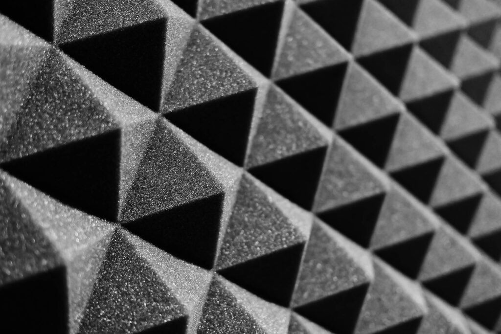 Acoustic Foam in a Recording Studio Free Photo