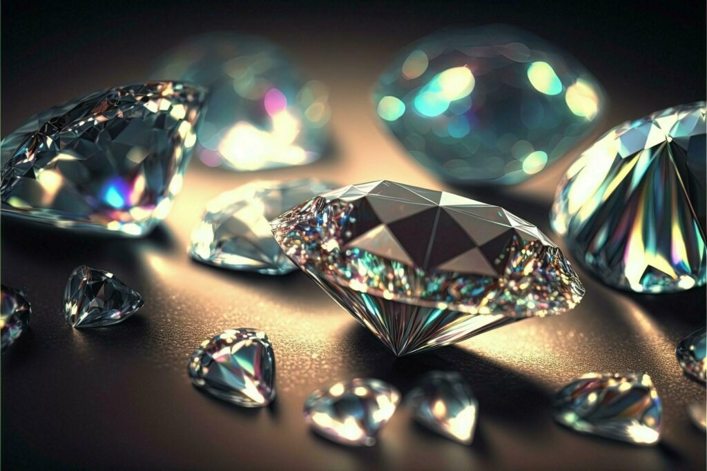 add glamour with a glittering gemstone background generative ai technology Free Photo