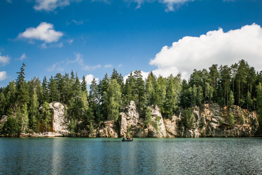 Adrspach-Teplice Rocks & Lake Panorama Free Photo