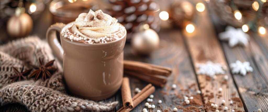 A Cup of Hot Chocolate With Whipped Cream Free Photo