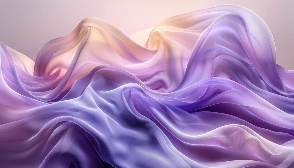 AI generated abstract background with purple and yellow waves Stock Free