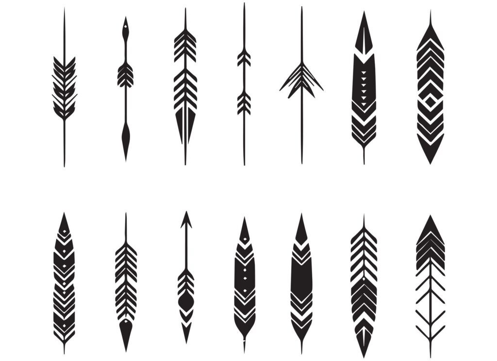 arrow design illustration isolated on white background Free Vector