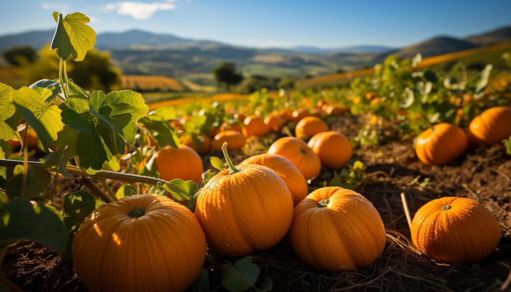 Autumn farm harvest fresh, organic vegetables in nature generated by AI Free Photo