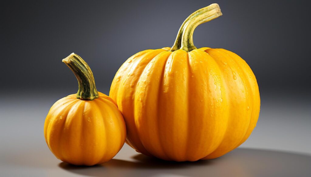 Autumn vibrant celebration pumpkin, squash, and gourd decoration generated by AI Free Photo