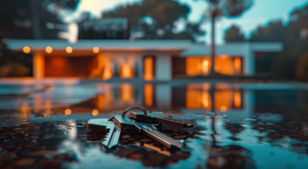 Bunch of Keys on Table Free Photo