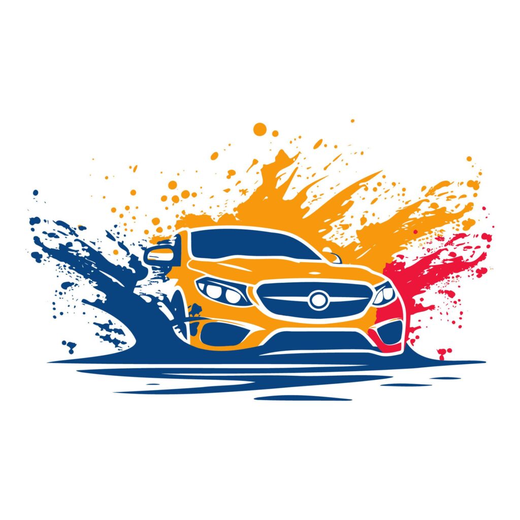 Car Wash Service Logo. Vector Illustration Free Vector