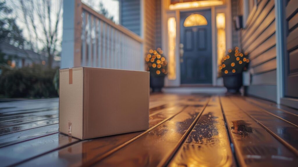 Cardboard Box Next to Potted Plant Free Photo