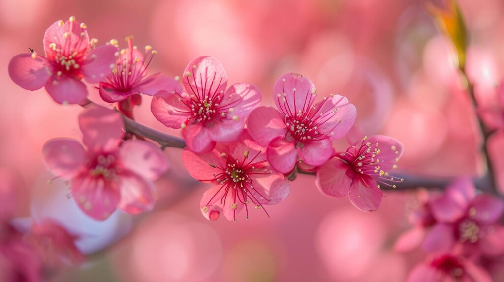 Cherry Blossom Delight, background image, generative AI Free Photo