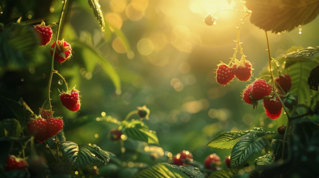 Cluster of Red Berries on Deciduous Bush Free Photo