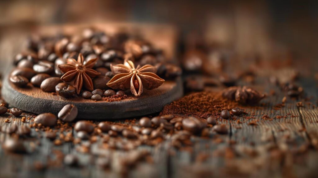 Coffee Beans and Star Anise, Coffee Infused with Aromatics. Free Photo