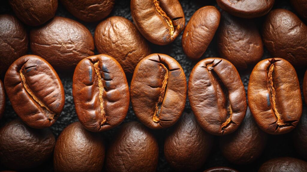 AI generated Coffee beans background Stock Free