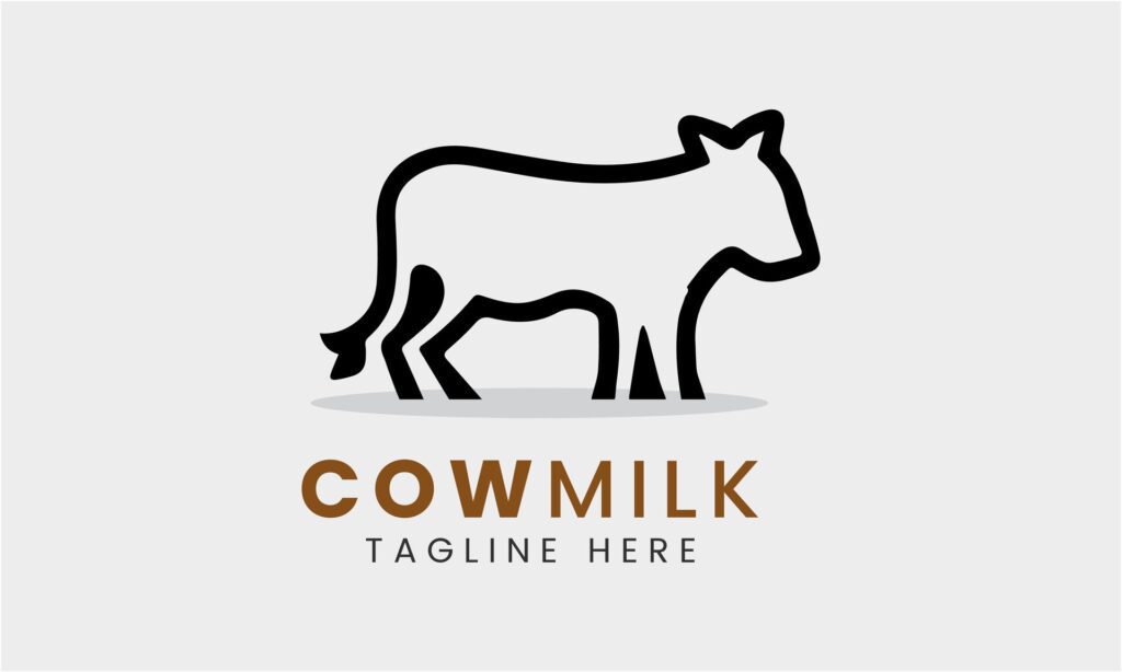 cow logo icon vector for design Free Vector