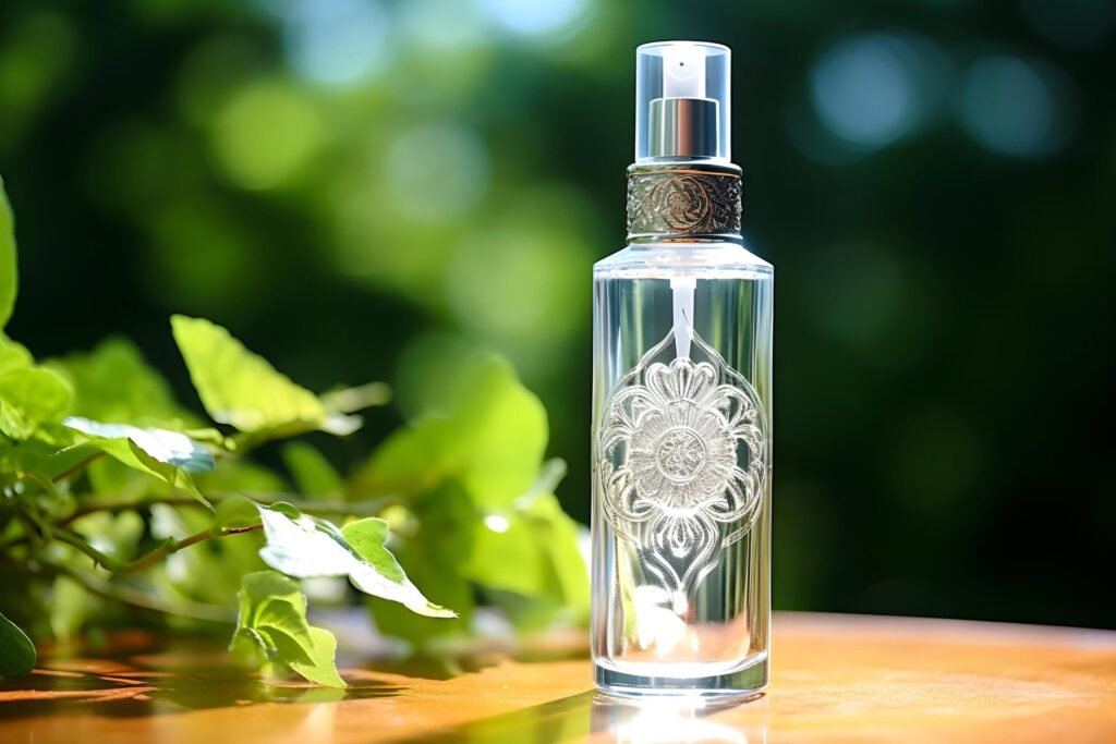 Decorative Delight High-Quality Face Mist Spray. AI Generative Free Photo