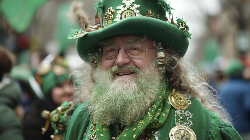 Examine the traditions associated with St. Patrick’s Day. Wearing green hat and dress Free Photo