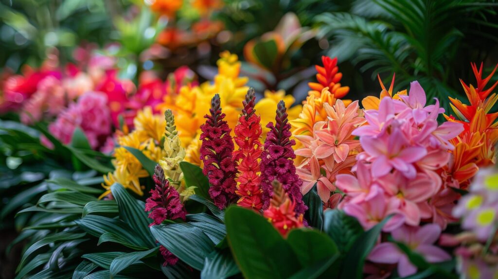 Flowers Scattered in the Grass Free Photo