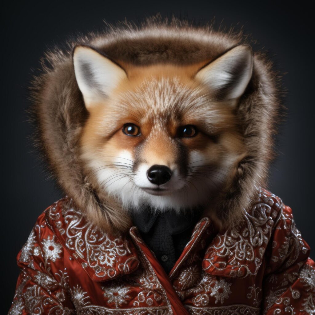 Fox Wearing Jacket Free Photo