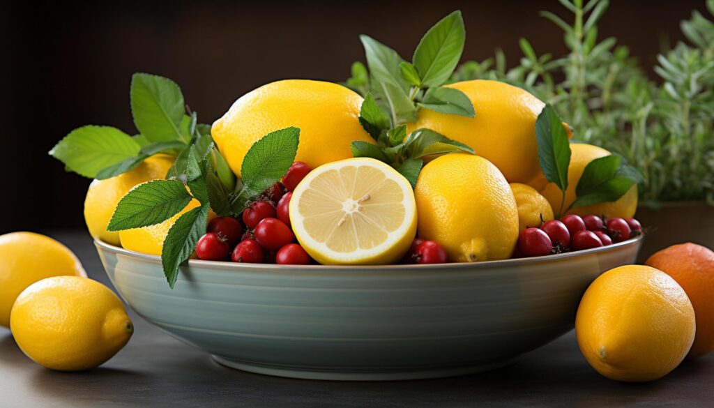 Fresh citrus fruit, healthy eating, nature juicy refreshment generated by AI Free Photo