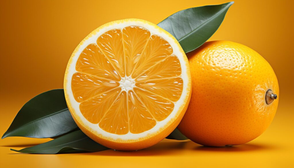 Fresh citrus fruits, nature healthy, vibrant, juicy refreshment generated by AI Free Photo