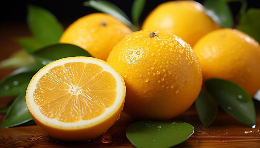 Fresh citrus fruits, nature juicy, healthy, organic refreshment generated by AI Free Photo