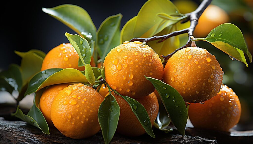 Fresh citrus fruits, nature juicy, healthy, vibrant refreshment generated by AI Free Photo