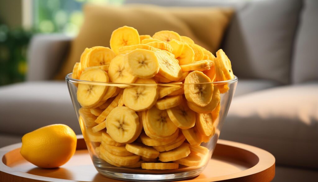 Fresh fruit bowl on wooden table, a healthy and sweet snack generated by AI Free Photo